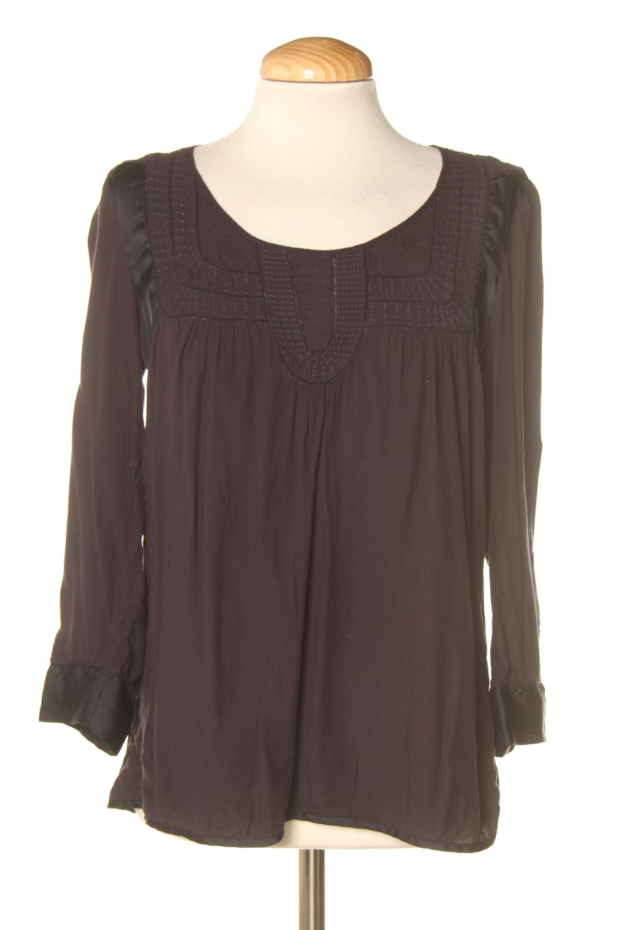Blusa de manga larga de Chattawak de la talla 38, de color azul marino