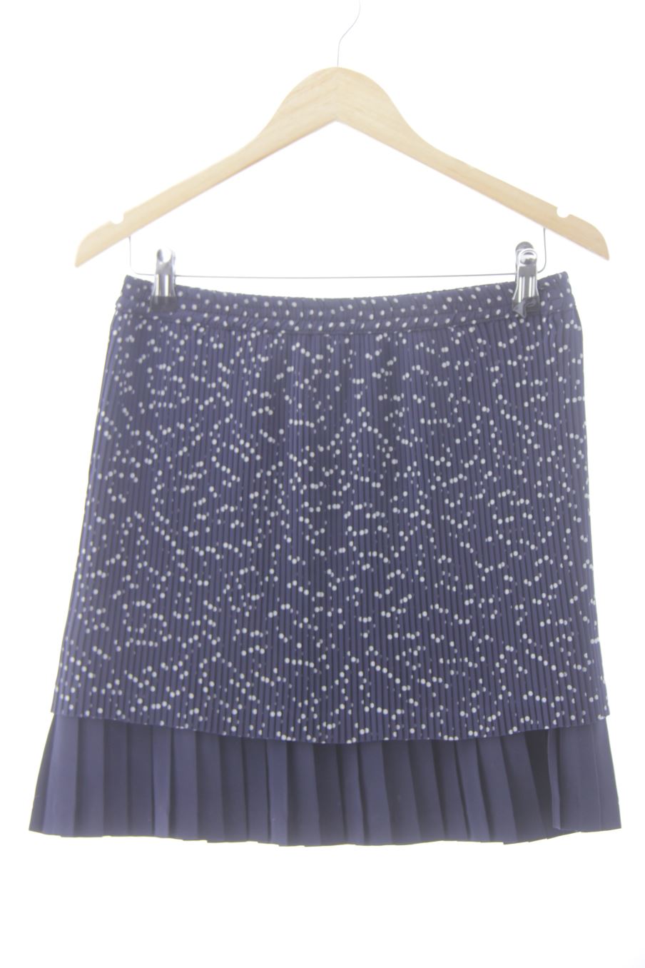Falda de Cortefiel de la talla M, de color azul marino
