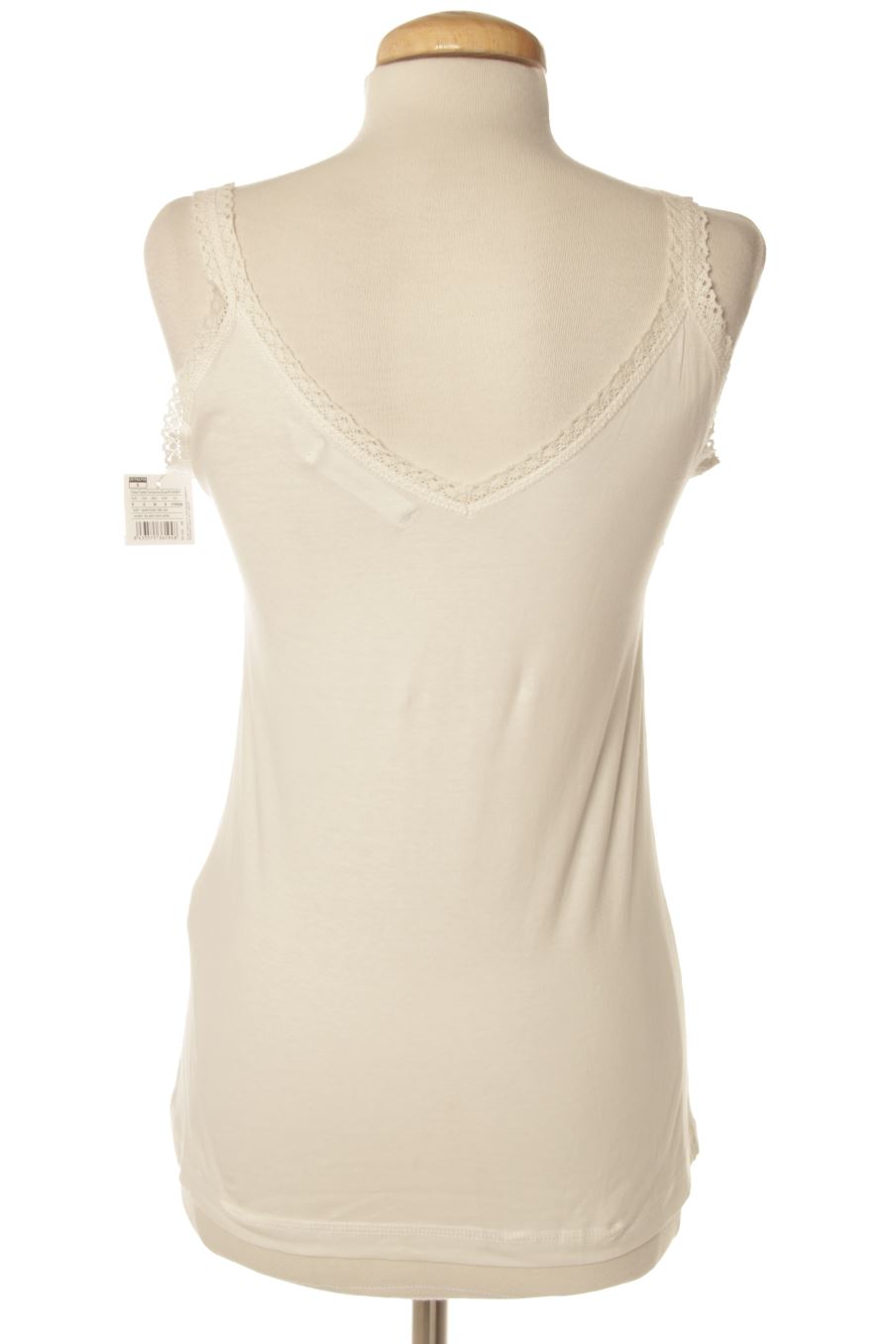 Camiseta sin mangas de Women'secret de la talla S, de color blanco