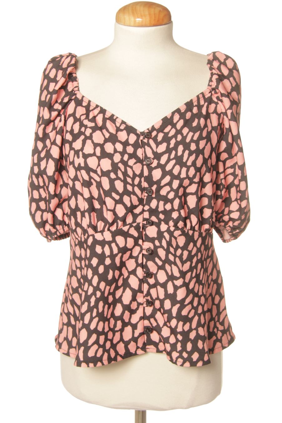 Blusa de manga corta de Warehouse de la talla 44, de color estampado
