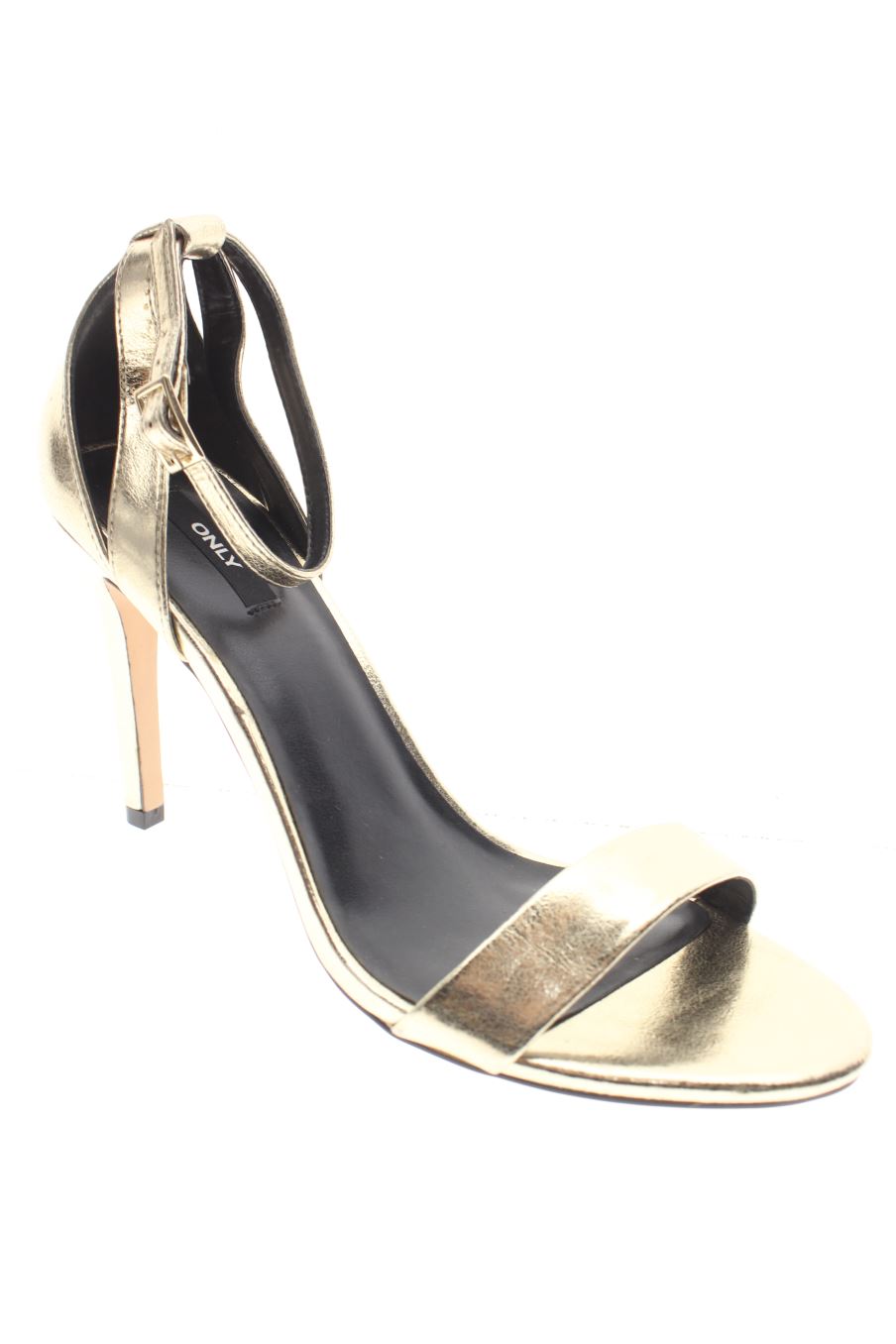 Sandalias tacon de Only de la talla 41, de color dorado de
