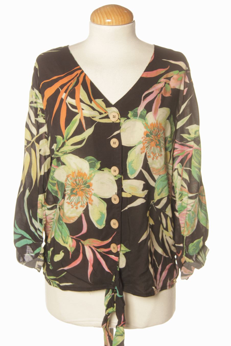 Langärmelige Bluse von ISLAND HAZE Größe M, Farbe Aufdruck, für
