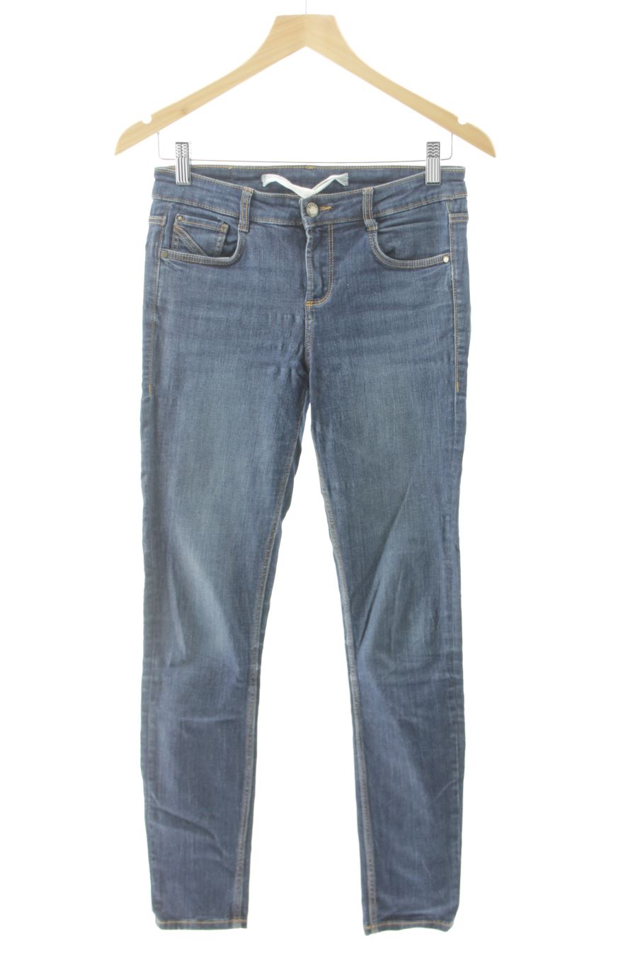 Vaquero de trf (ZARA) de la talla 36, de color azul de ropa vaquera