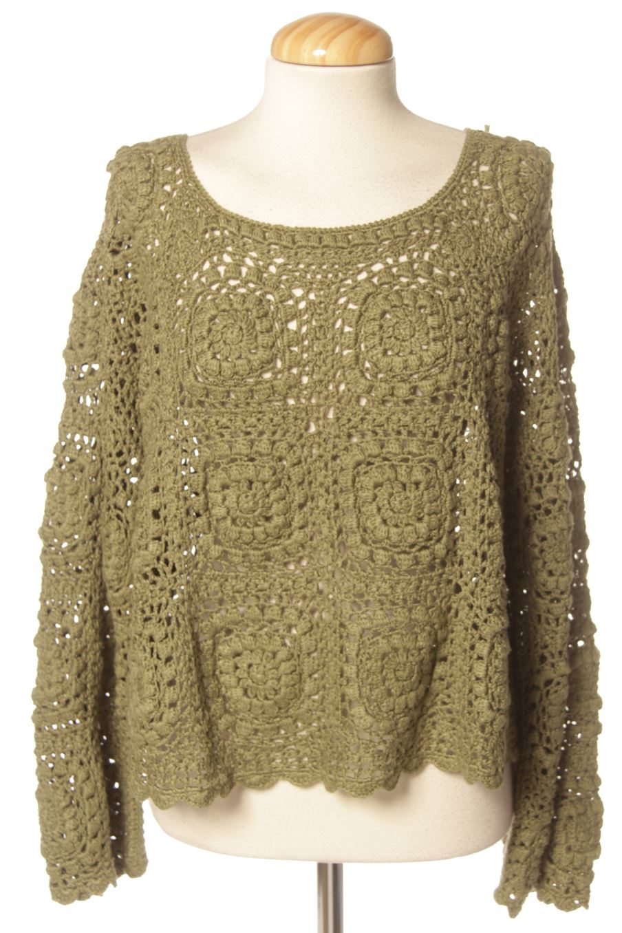 Maglione de Zara de la talla L, de color verde