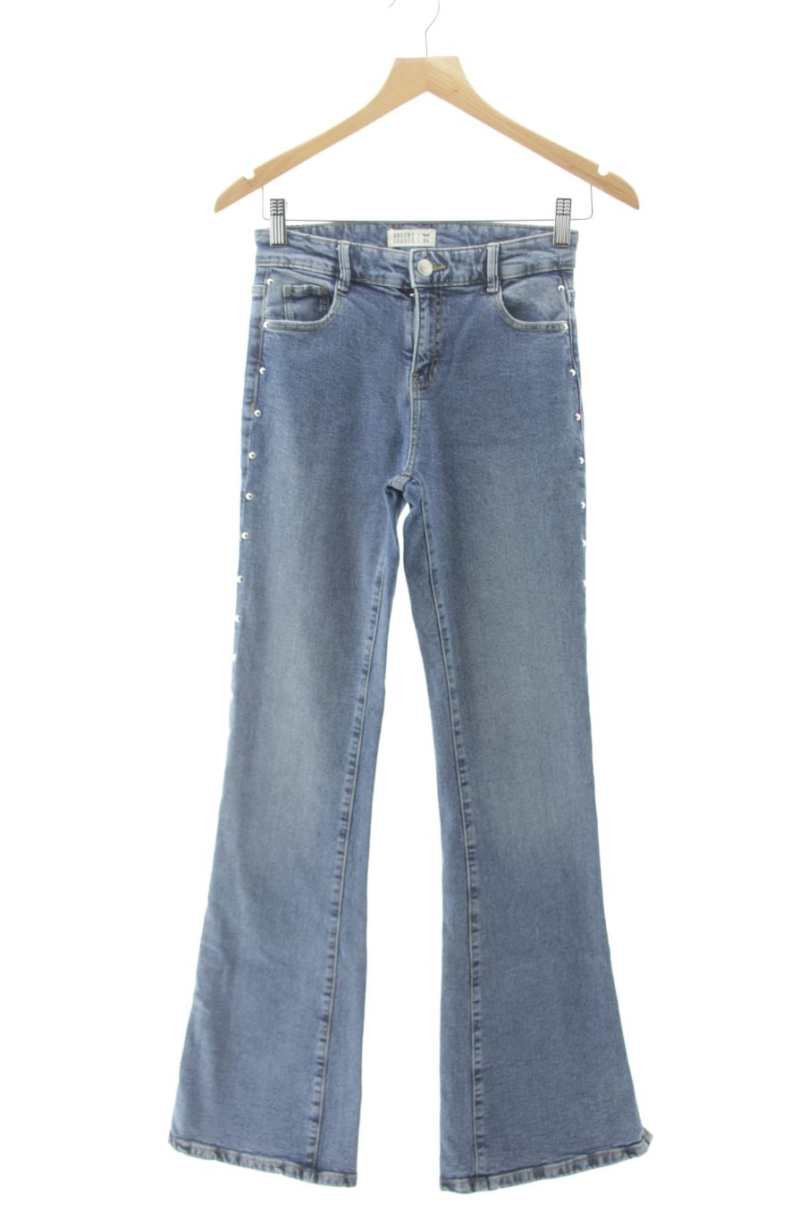 Jeans Green coast de la taille 34, de couleur bleu de denim