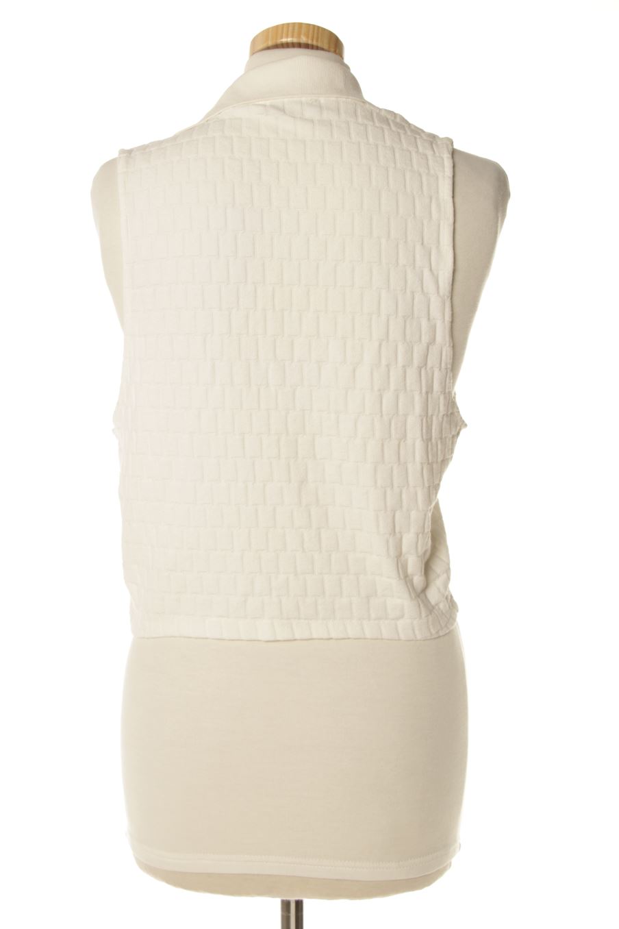 Top Zara de la taille L, de couleur blanc