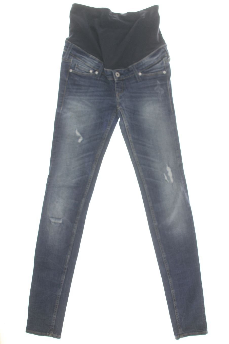 Jeans H&M Premama de la taille 36, de couleur bleu de denim de femmes enceintes