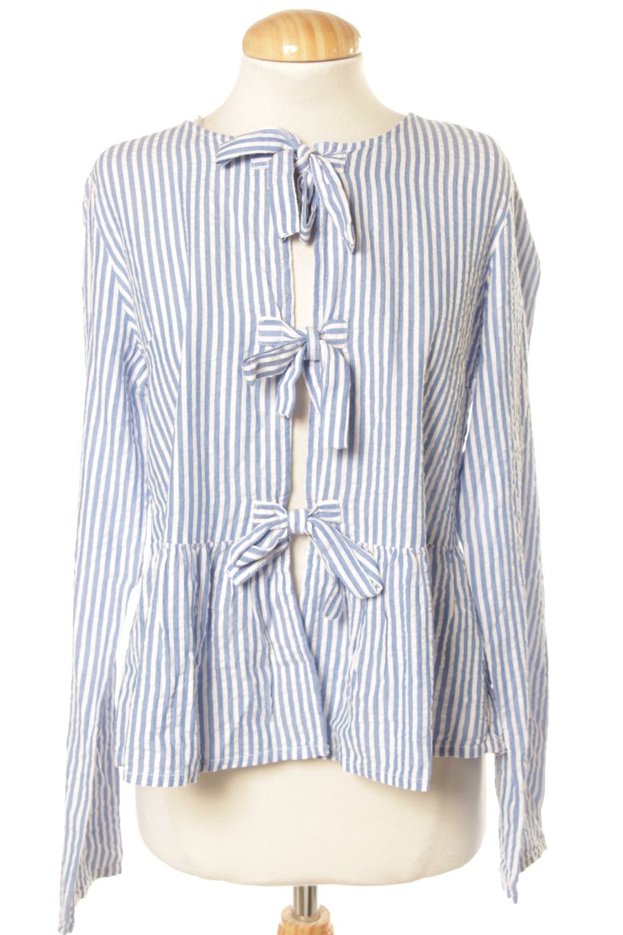 Blouse à manches longues Stradivarius de la taille S, de couleur rayures