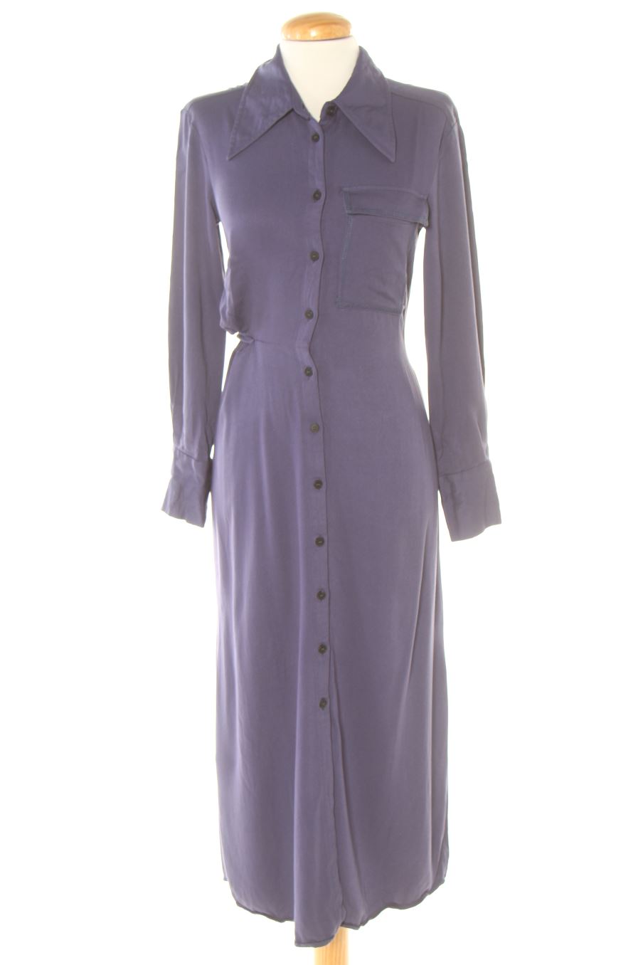 Robe casual Mango de la taille XS, de couleur bleu