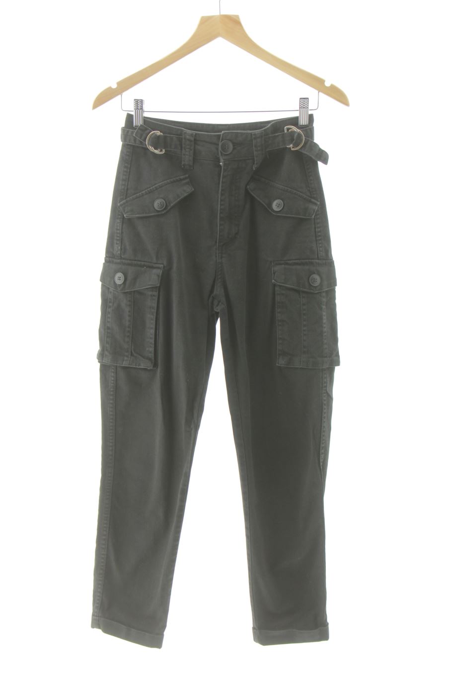 Pantalon Casual Bershka de la taille 36, de couleur noir