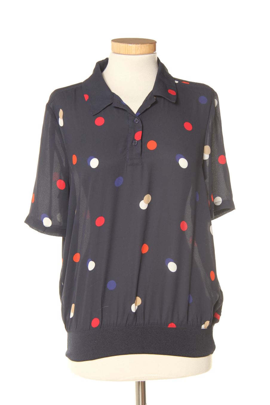 Blouse à manches courtes Monoprix de la taille 38, de couleur imprimés