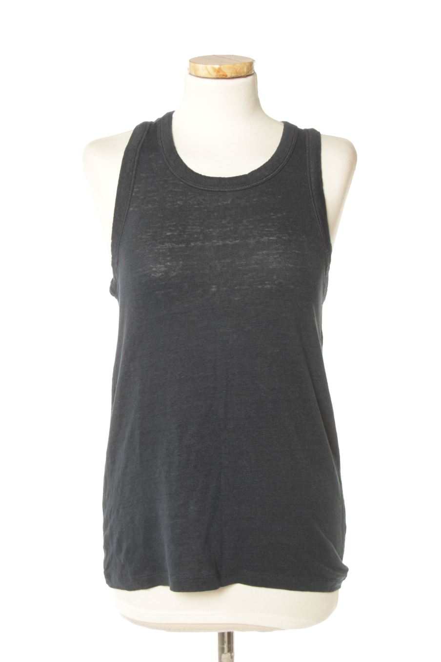 Camiseta sin mangas de COS de la talla XS, de color azul marino