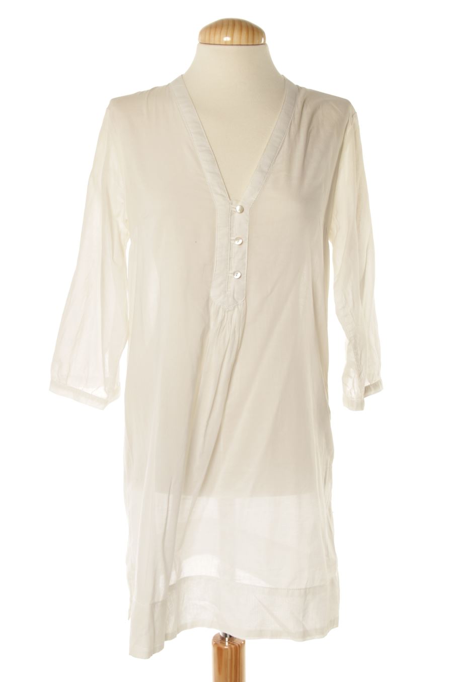 Robe casual H&M de la taille 36, de couleur blanc