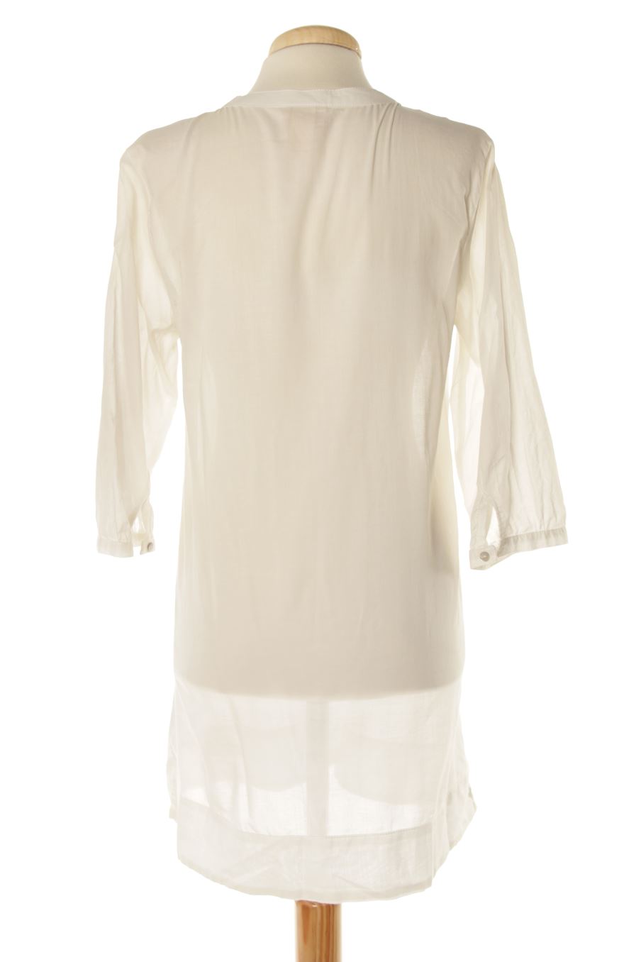 Robe casual H&M de la taille 36, de couleur blanc