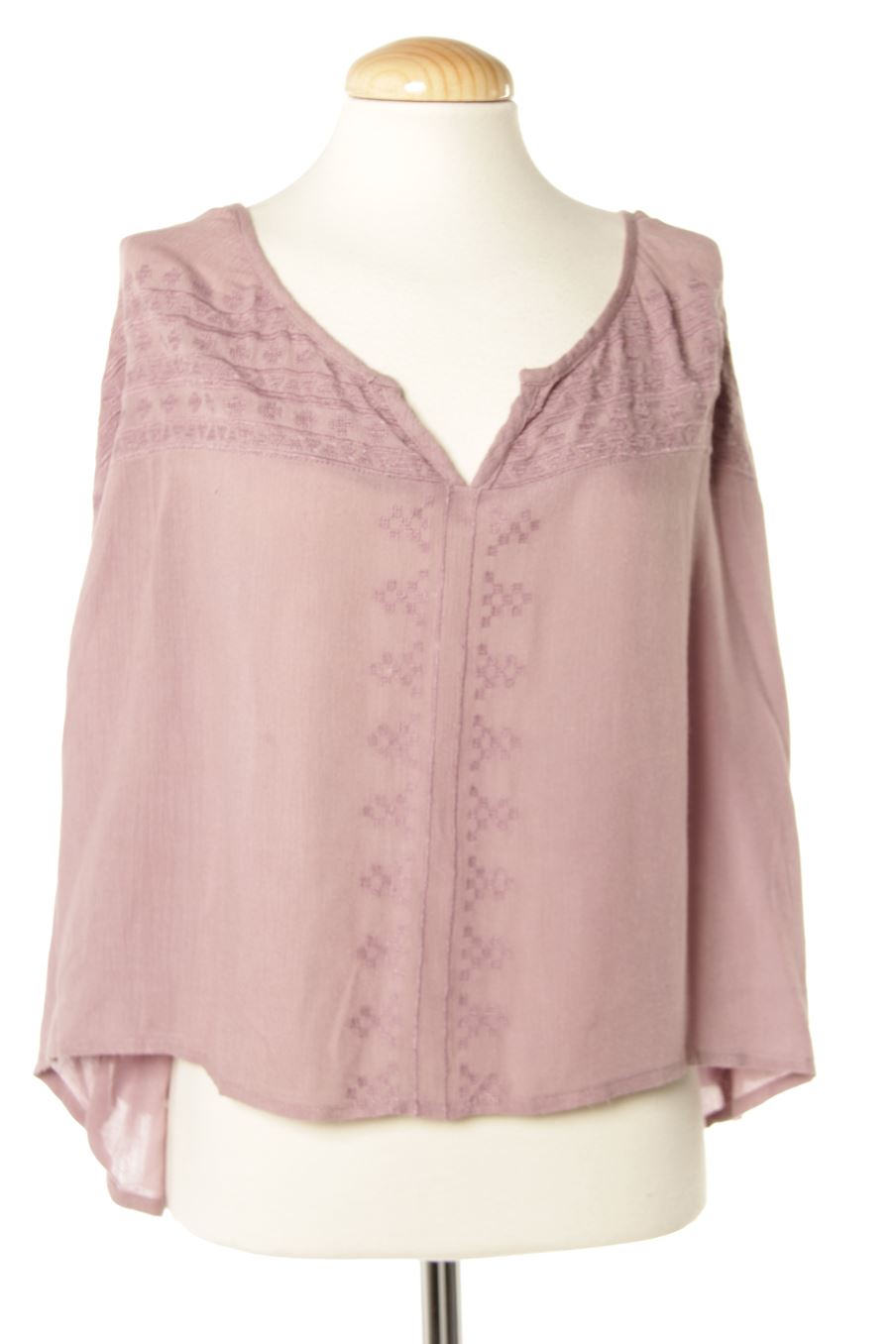 Blouse à manches longues Brownie de la taille S, de couleur pourpre