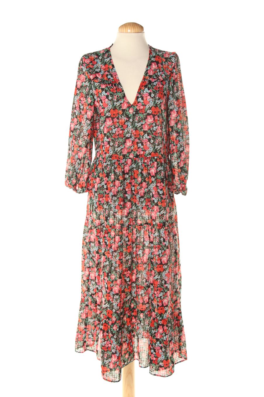 Robe casual Zara de la taille XS, de couleur fleurs