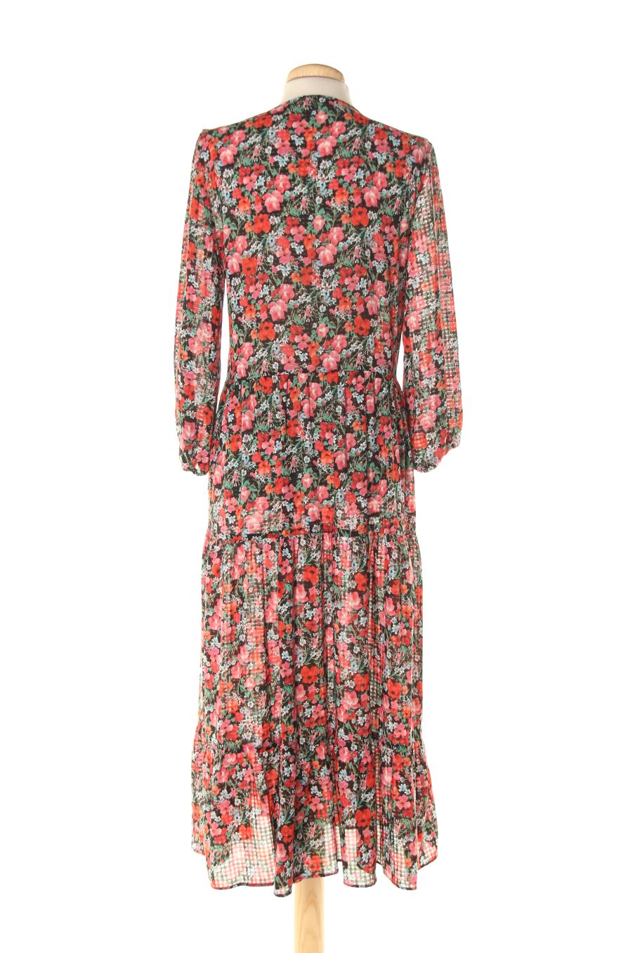 Robe casual Zara de la taille XS, de couleur fleurs