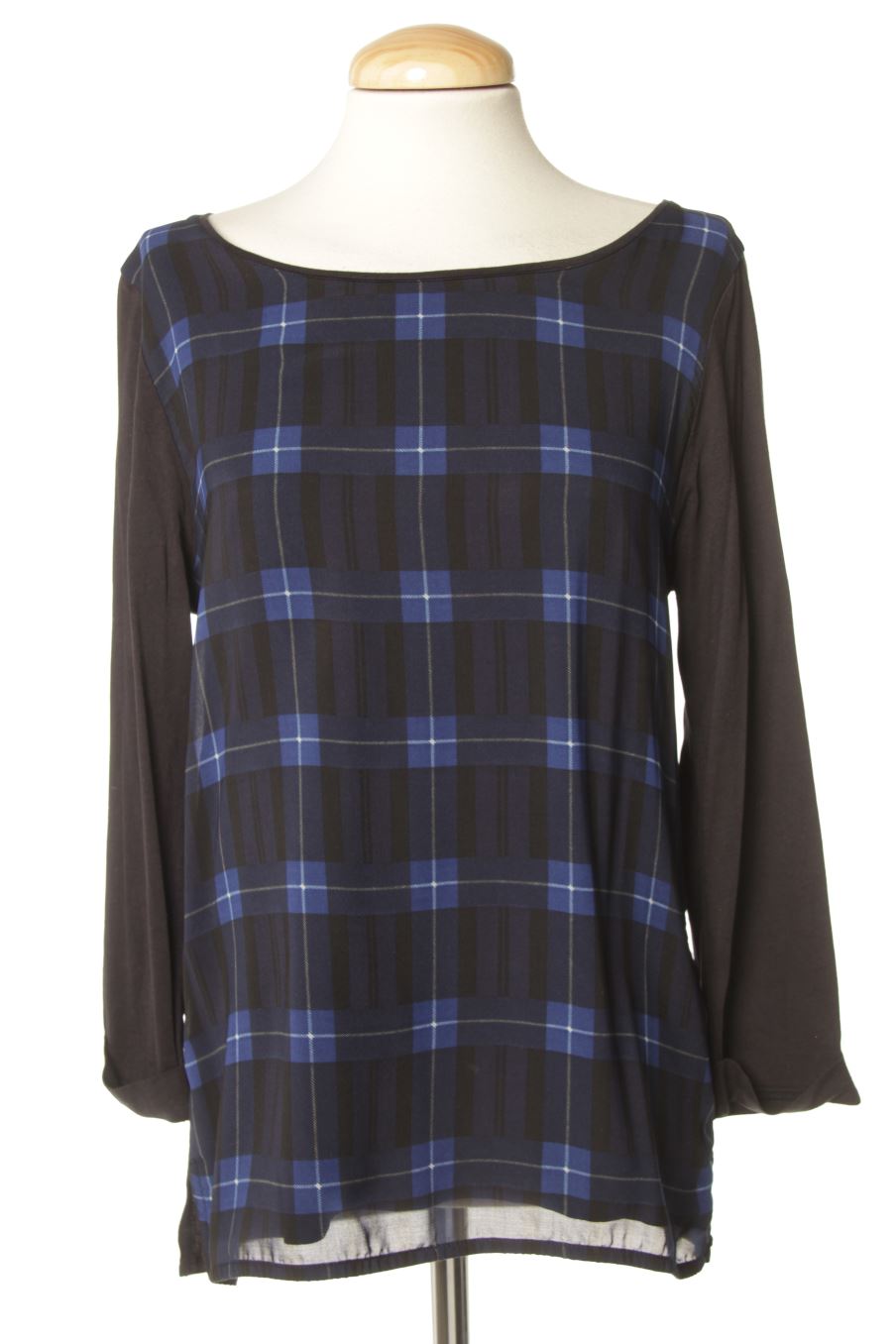 Camiseta manga larga de Caroll de la talla 40, de color cuadros