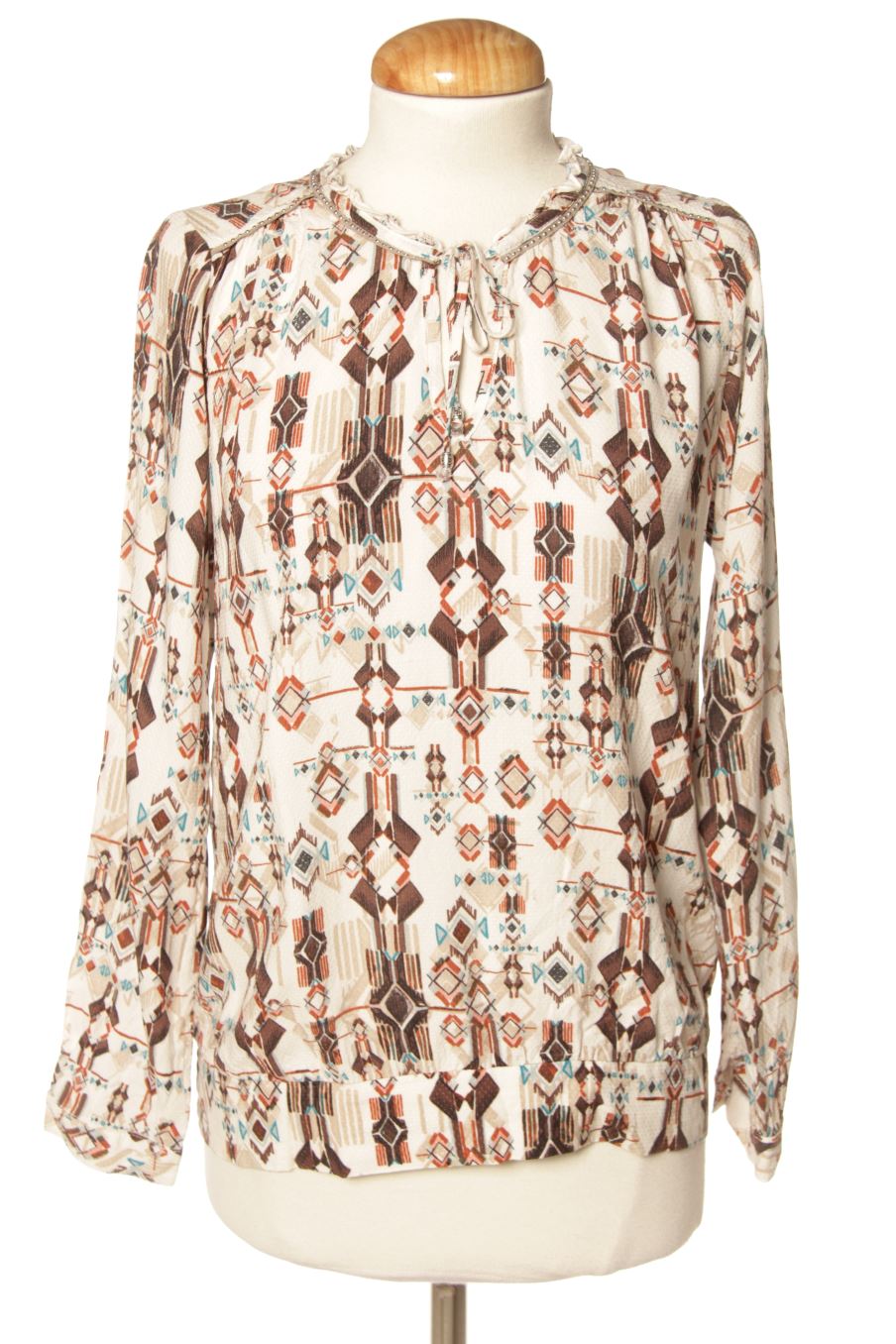 Blouse à manches longues Bréal Collection de la taille 38, de couleur imprimés