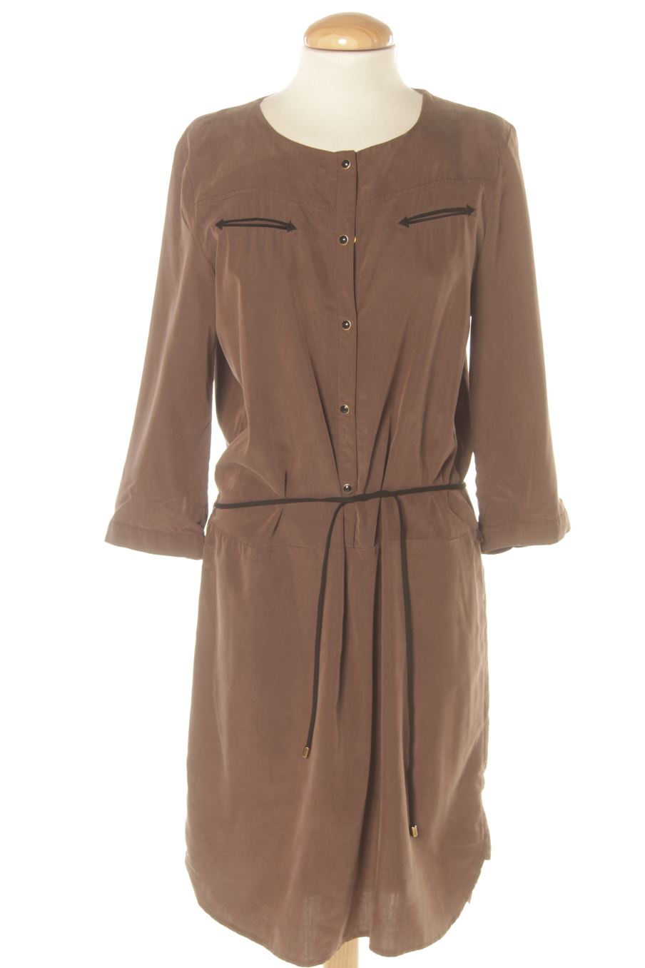 Vestido casual de GDM de la talla 38, de color marrón