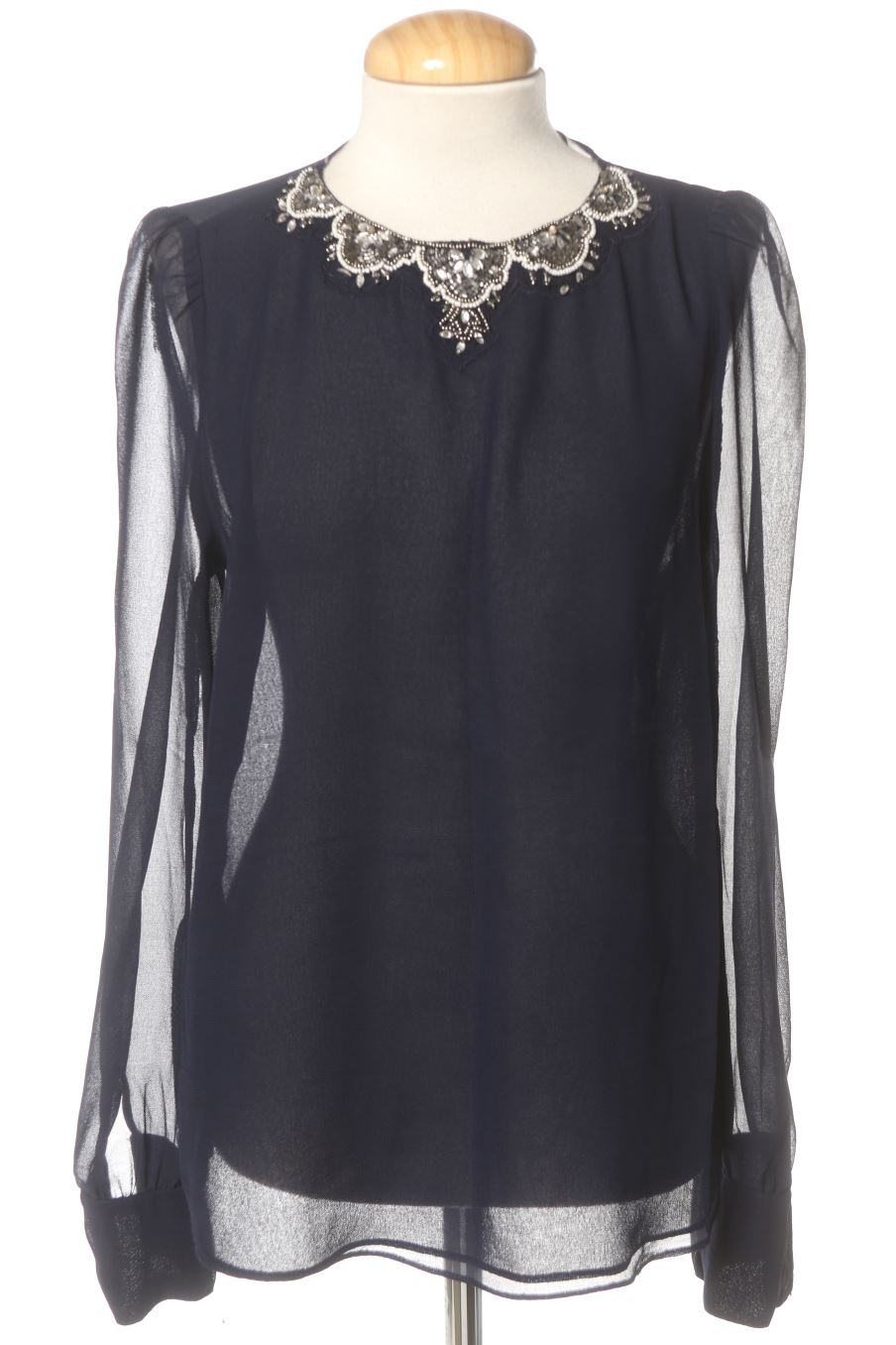 Blusa de manga larga de Trafaluc de la talla M, de color azul marino