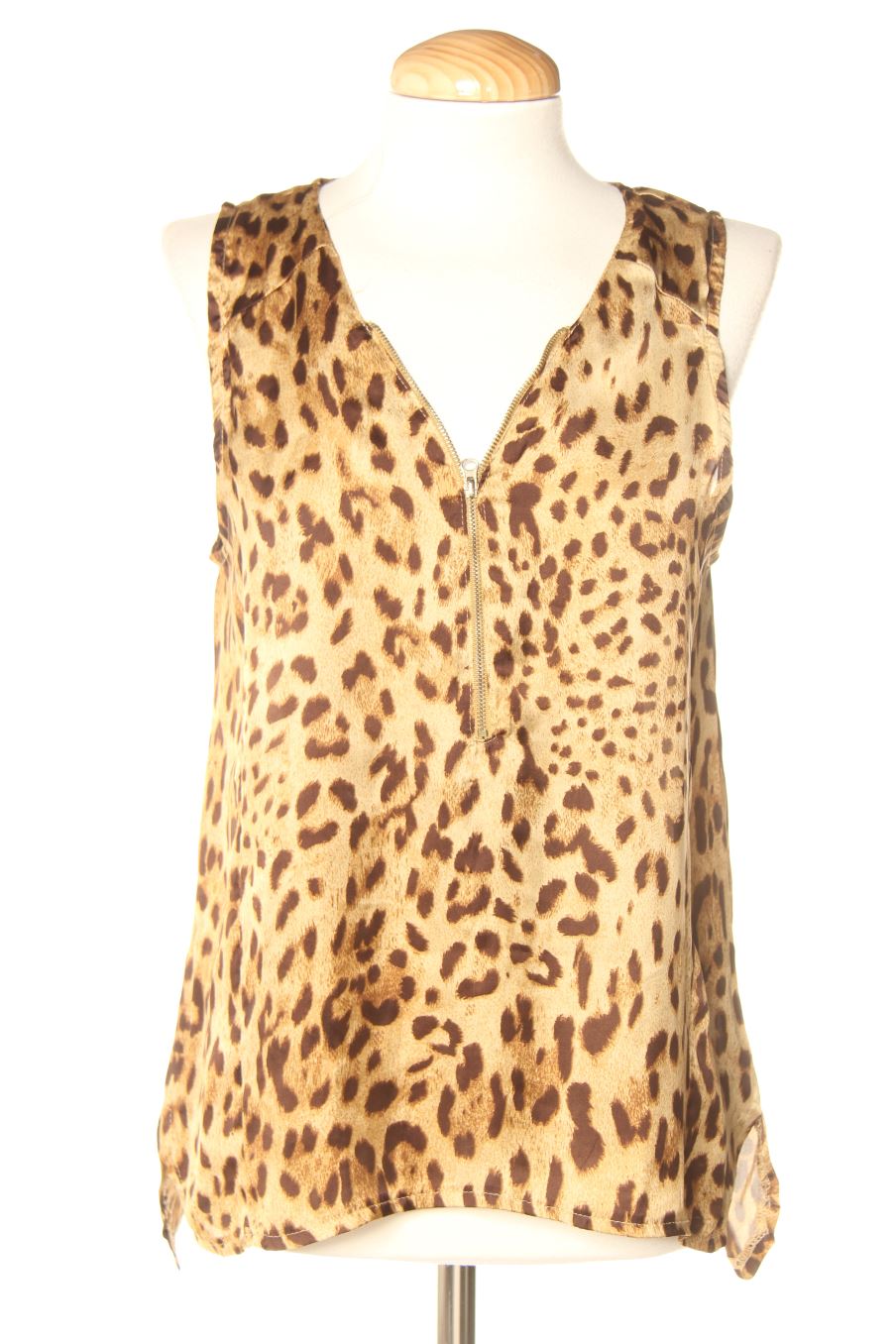 Blouse à manches courtes Julie de la taille S, de couleur animal print
