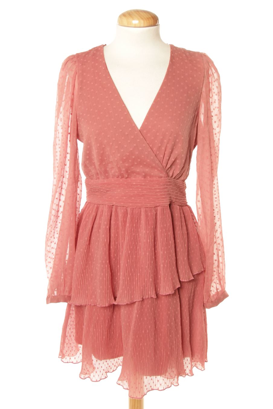 Vestido elegante de Zara de la talla L, de color rosa