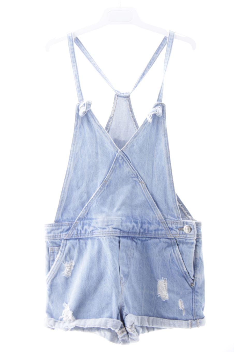 Pantalón de peto de Zara de la talla 9 años de denim de segunda mano