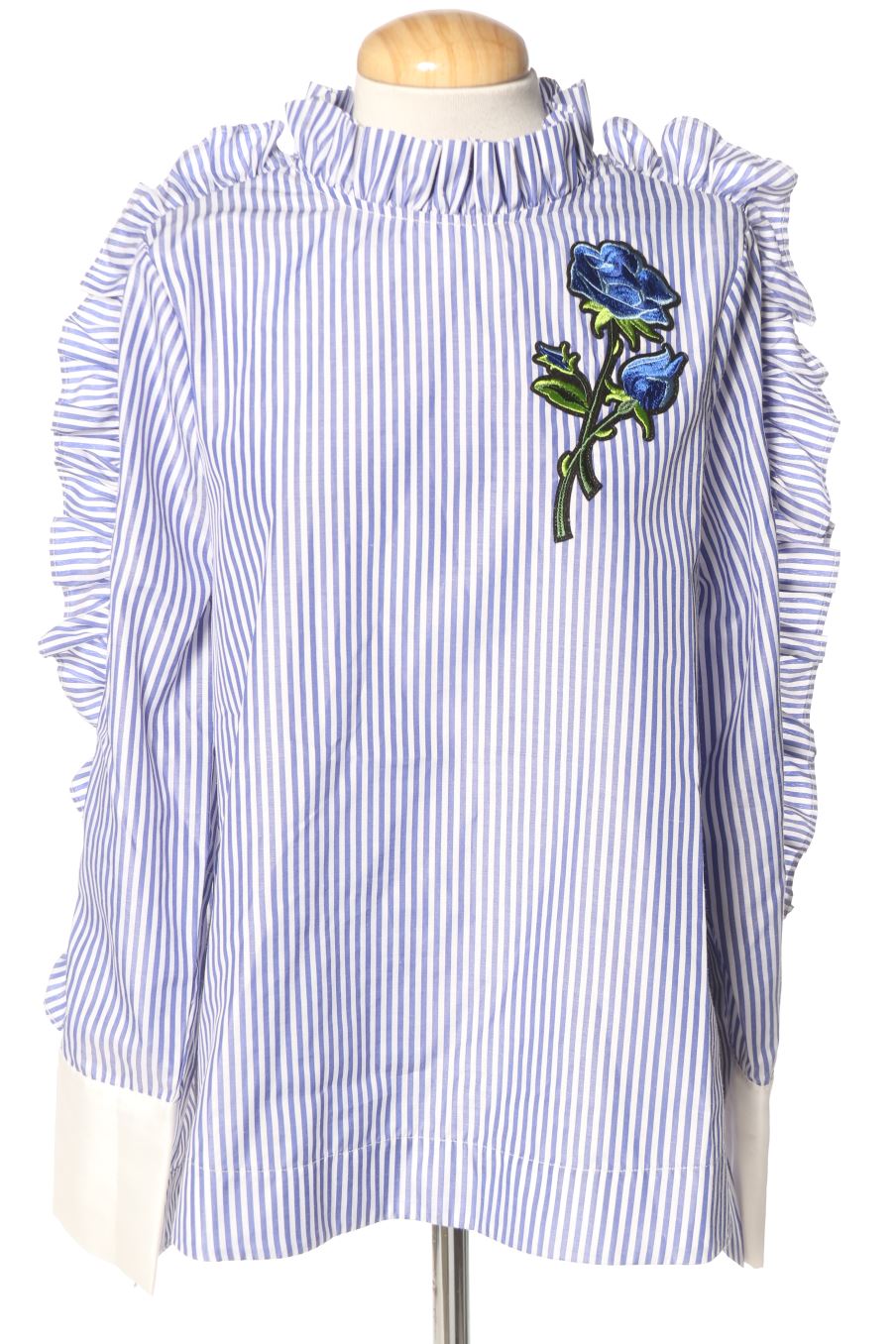 Blusa de manga larga de Silvian heach de la talla XS, de color rayas