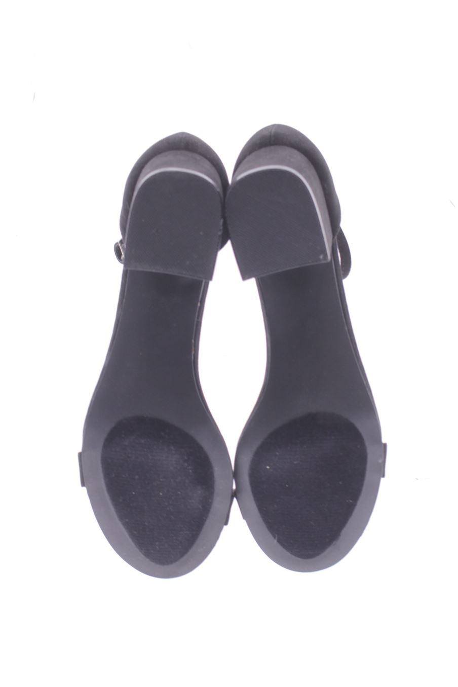 Sandalias tacon de justfab de la talla 39, de color negro de