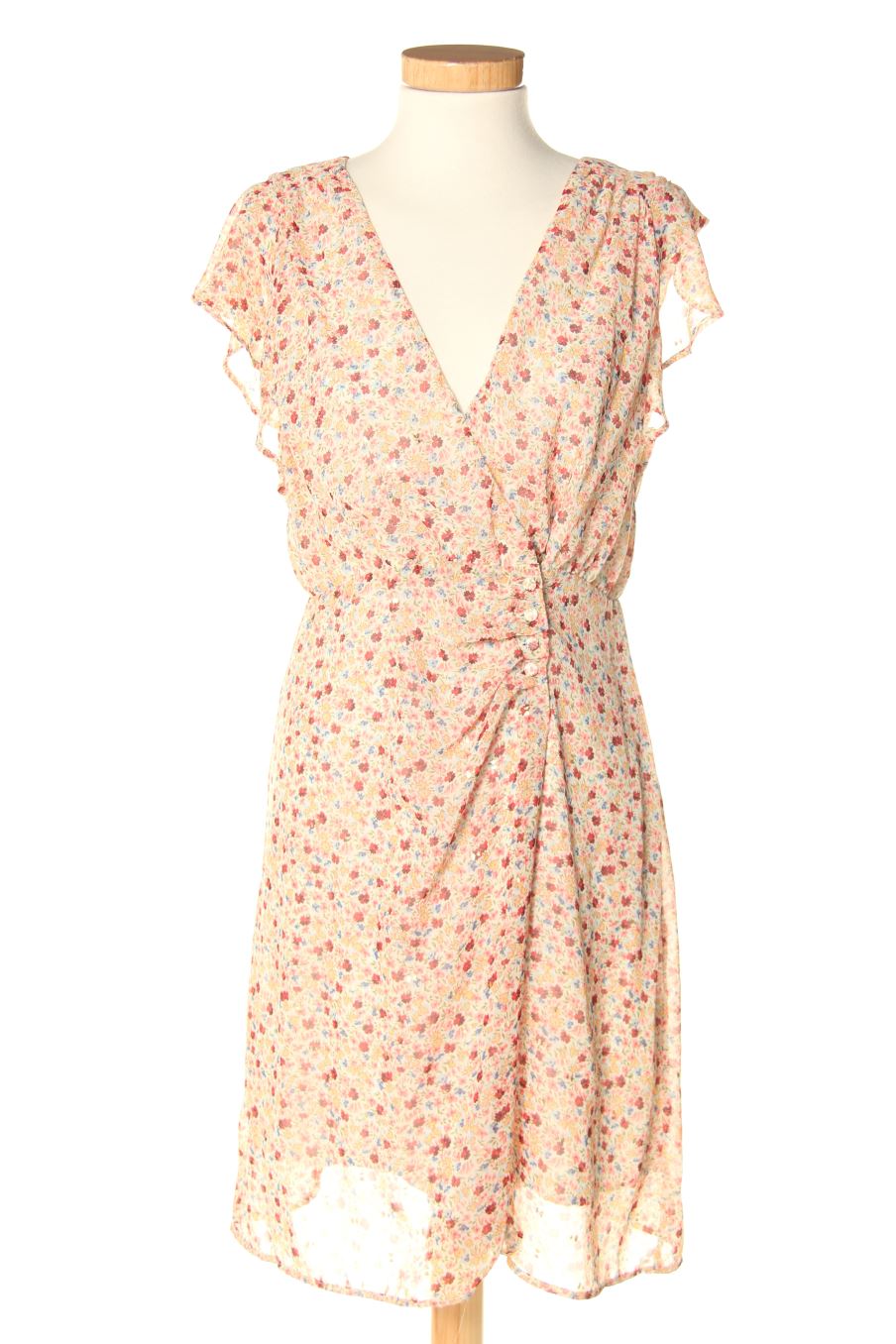 Robe casual Naf Naf de la taille 38, de couleur fleurs