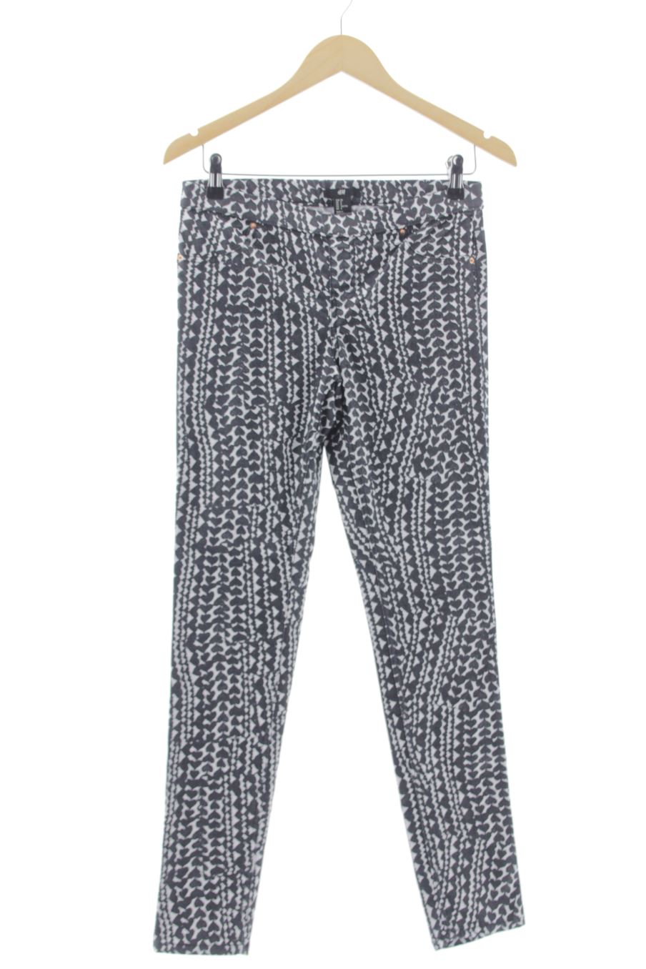 Jeans H&M de la taille 38, de couleur imprimés de denim