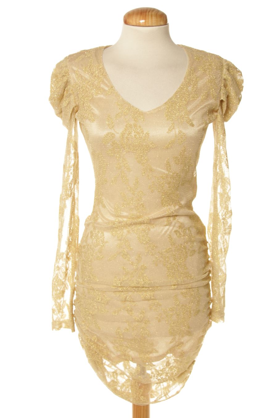 Vestido casual de PERCENTIL de la talla XS, de color dorado