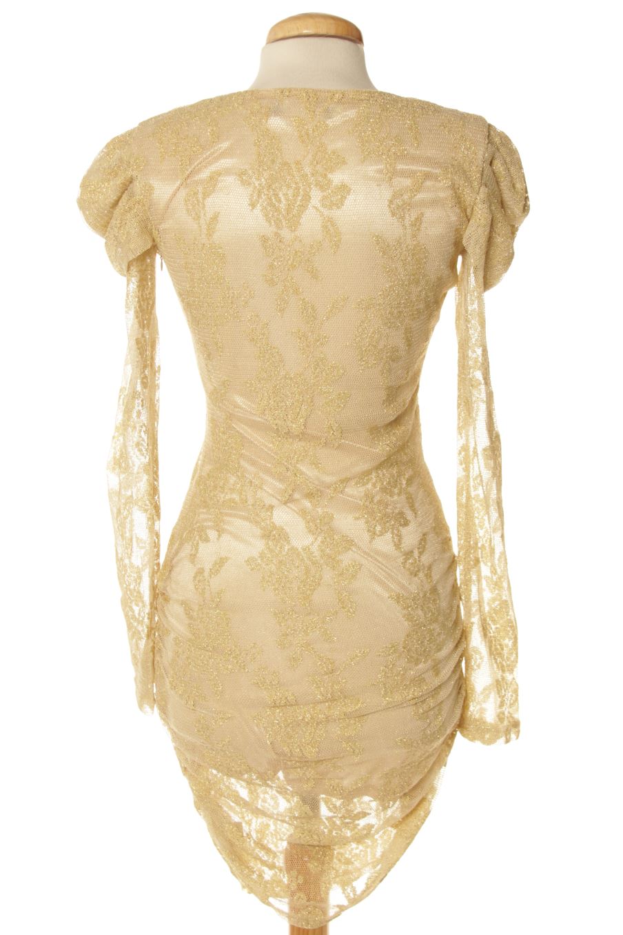 Vestido casual de PERCENTIL de la talla XS, de color dorado