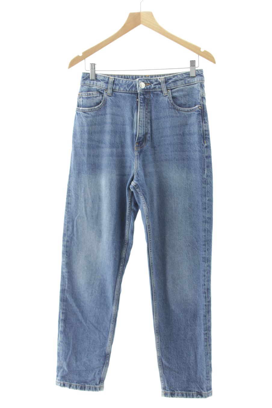 Jeans de Zara de la talla 38, de color blu