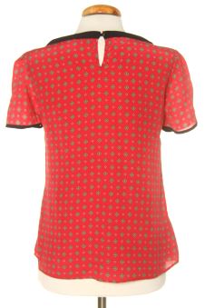 Blouse à manches courtes S Massimo Dutti