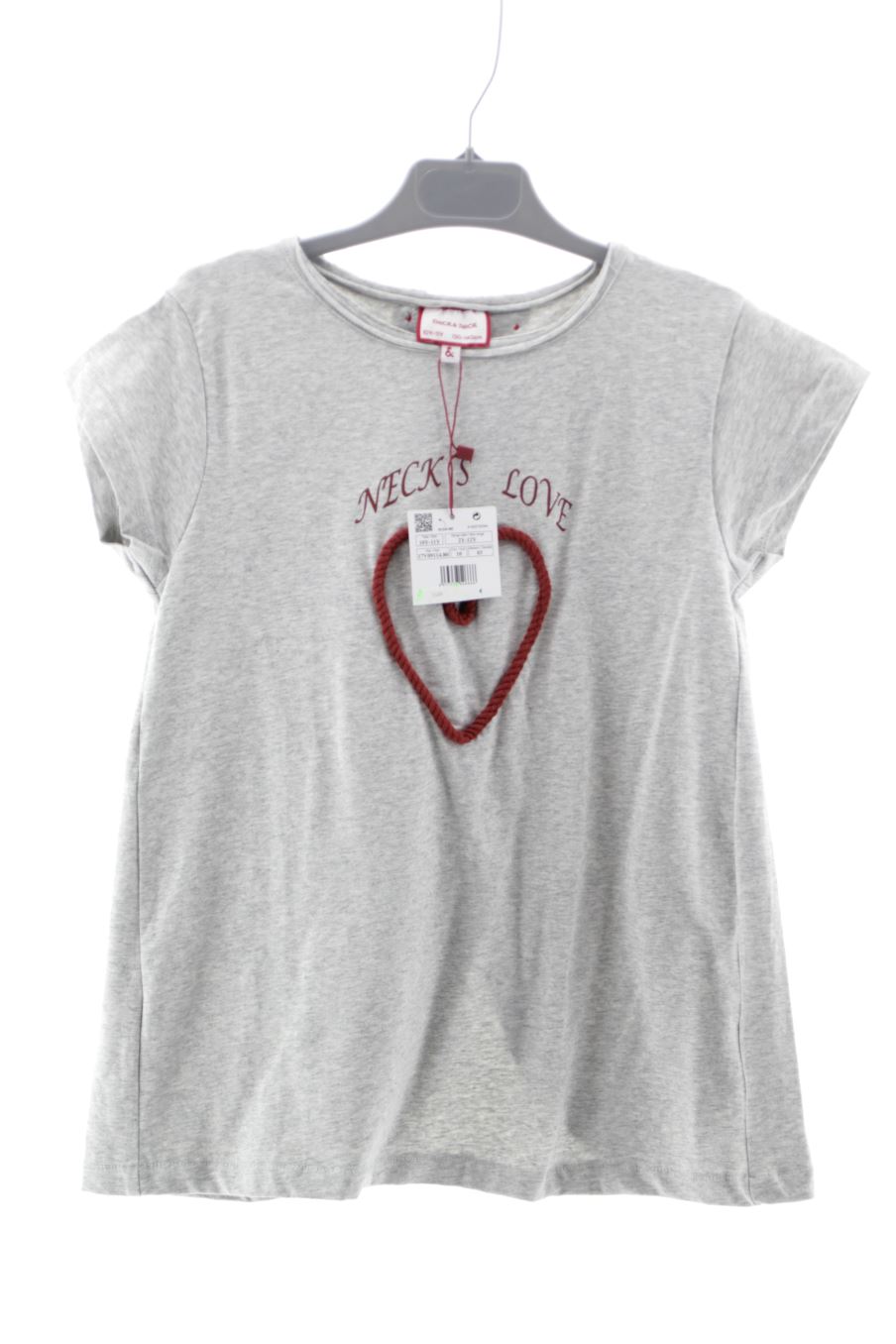 T-shirt Neck & Neck de la taille 10 ans avec une étiquette