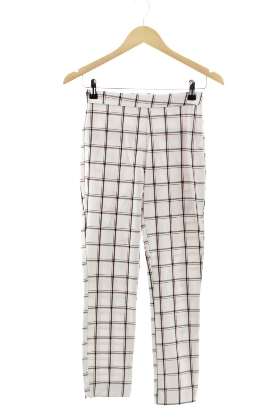 Pantalon Stradivarius de la taille 34, de couleur carreaux
