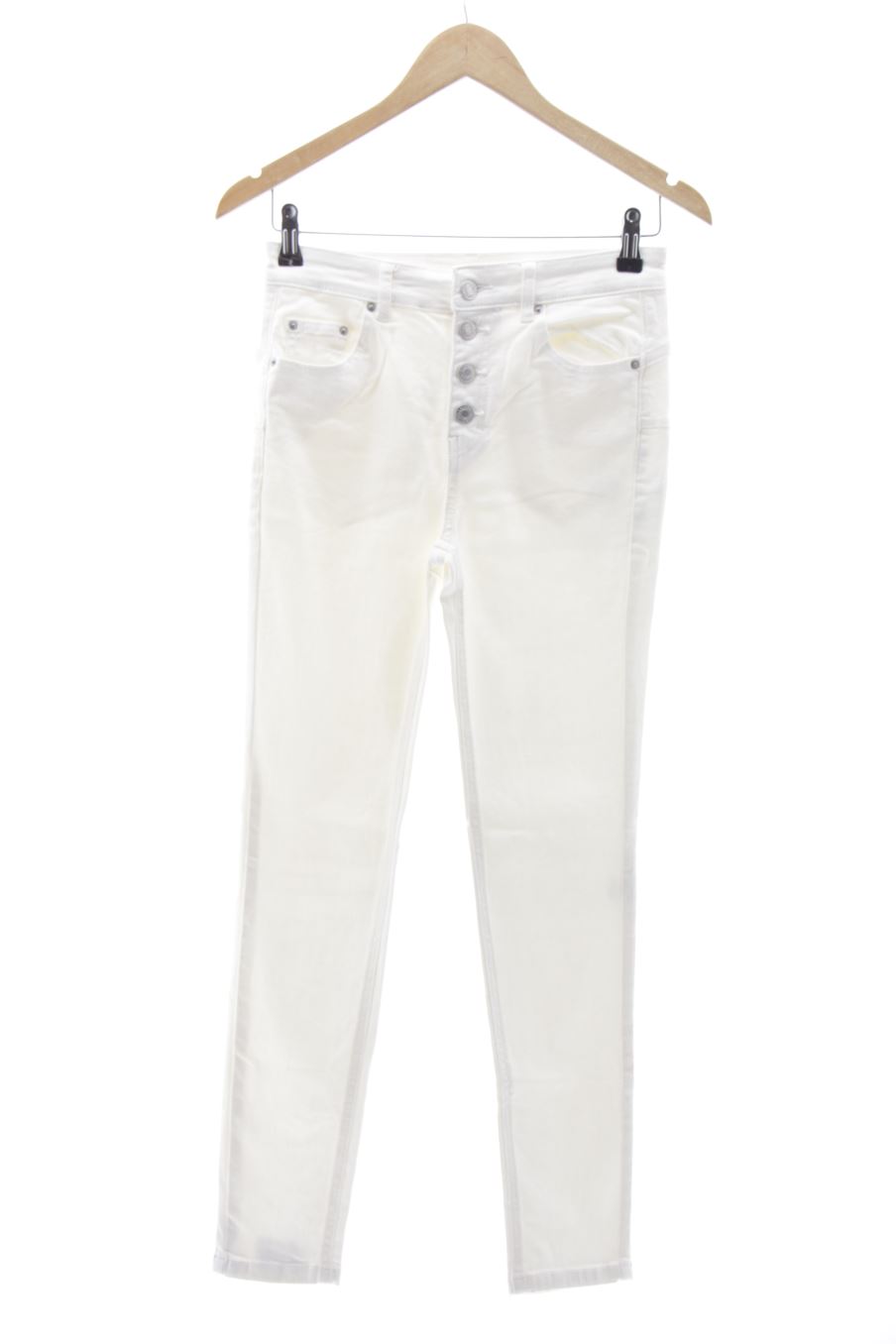 Jeans de Pull & Bear de la talla 36, de color bianco