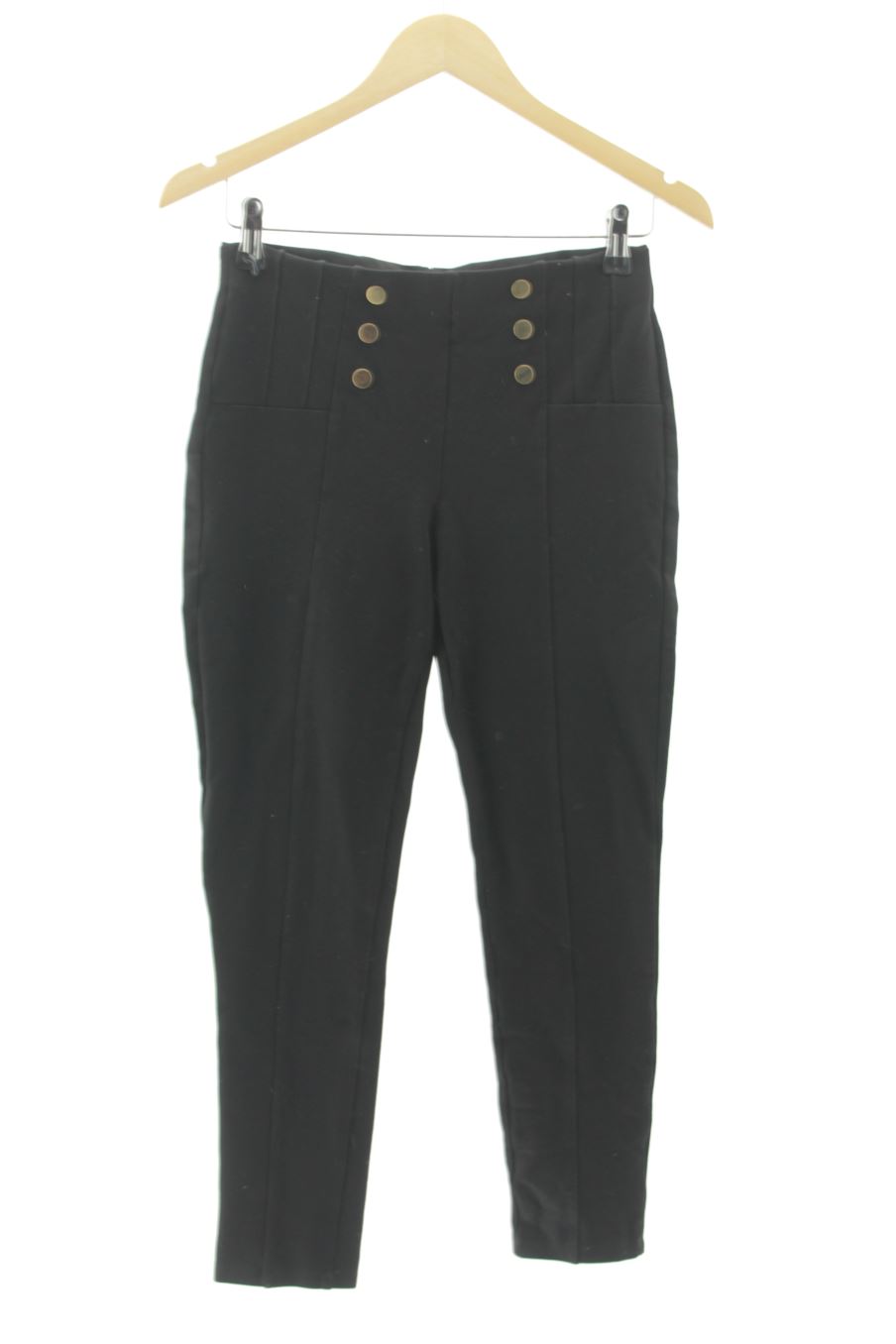 Pantaloni casual de Zara de la talla L, de color nero