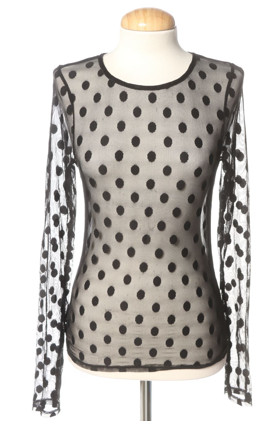 T-shirt à manches longues Zara de la taille M, de couleur noir