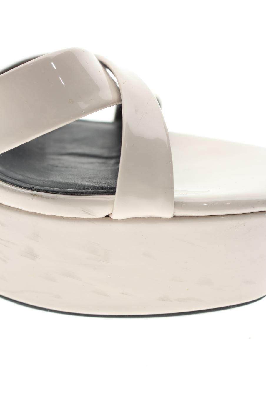 Sandalias tacon de Zara de la talla 41, de color rosa de