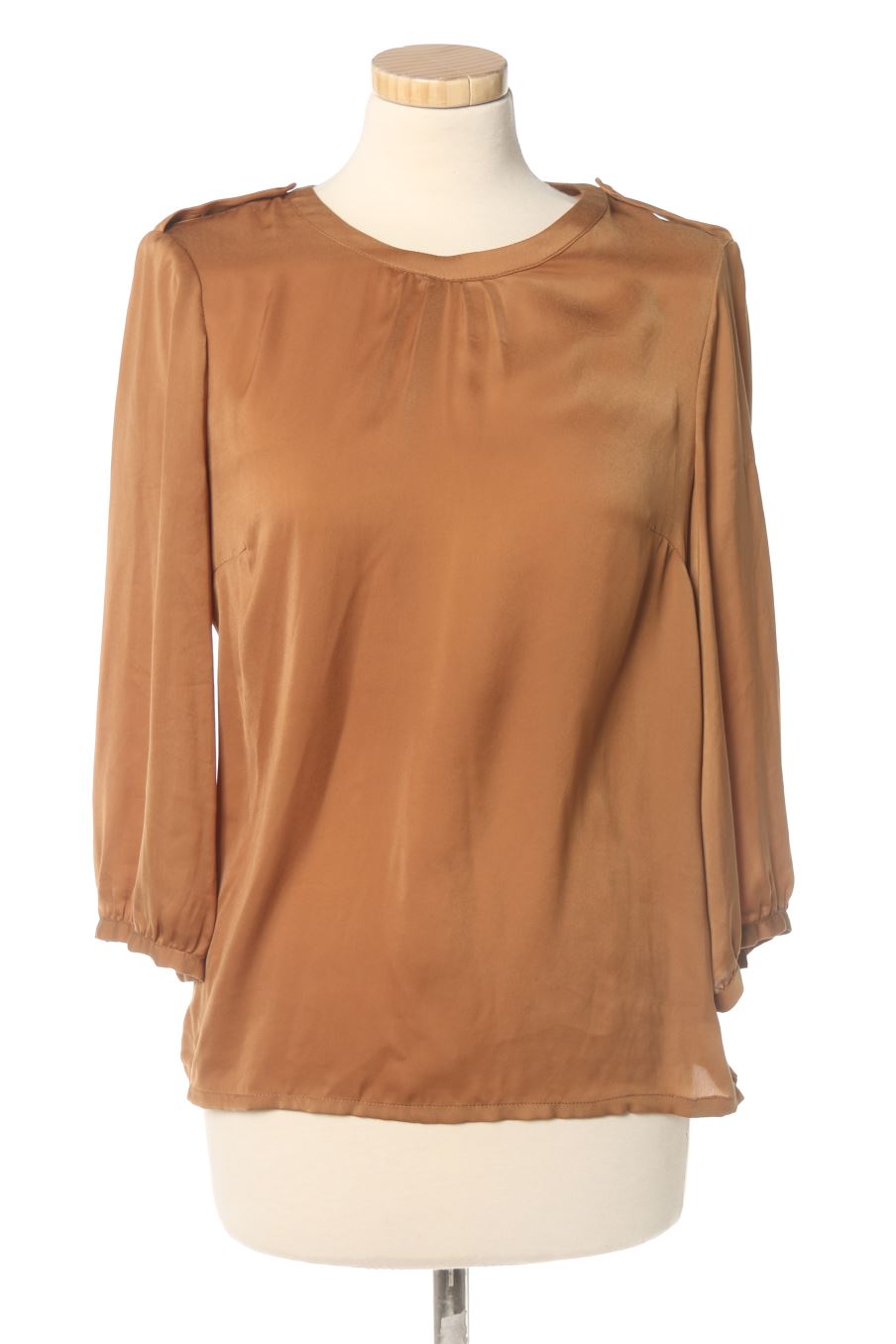 Blouse à manches longues Amitié de la taille 38, de couleur marron