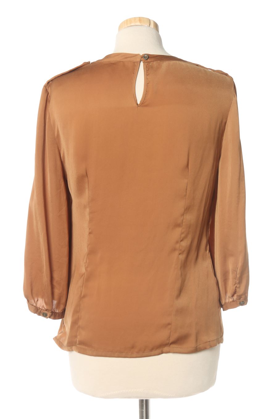 Blouse à manches longues Amitié de la taille 38, de couleur marron