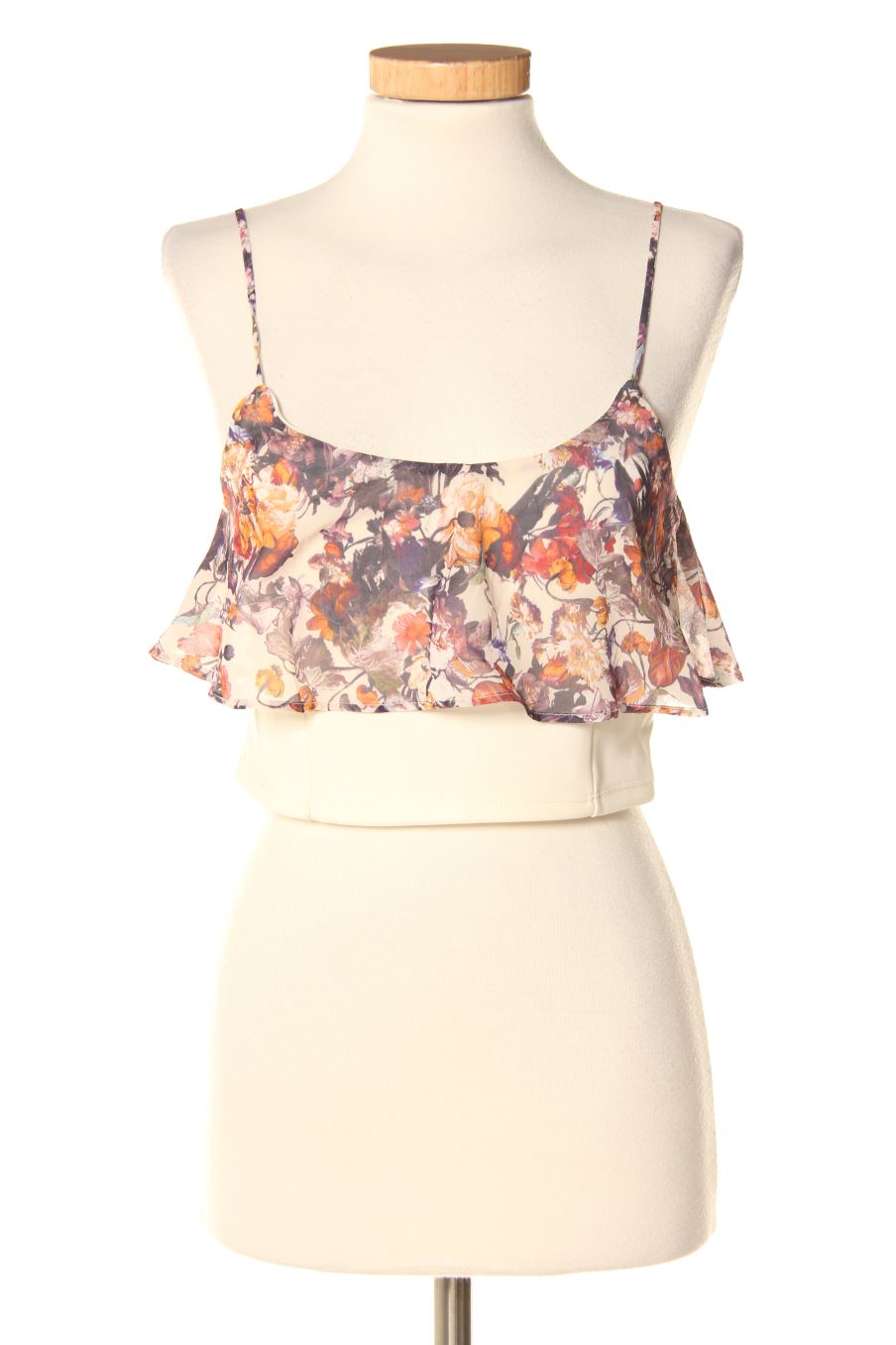 Top Pull & Bear de la taille M, de couleur fleurs