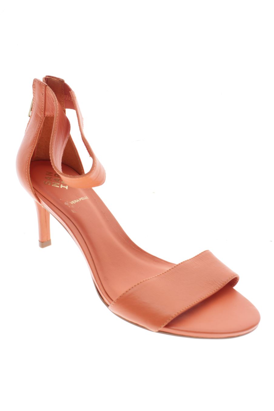 Sandalias tacon de San Marina de la talla 37, de color naranja de
