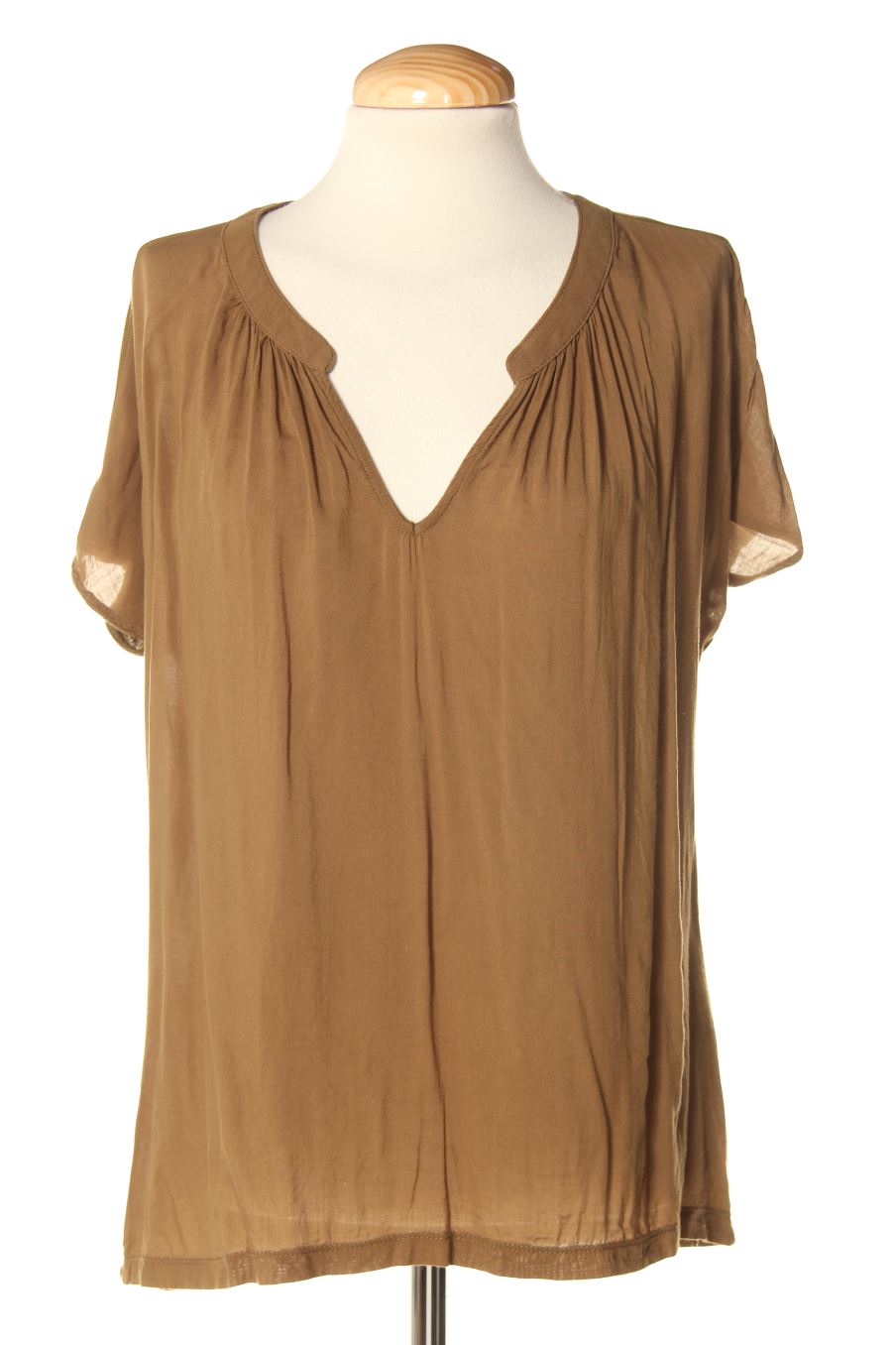Blusa de manga corta de Mango de la talla M, de color verde
