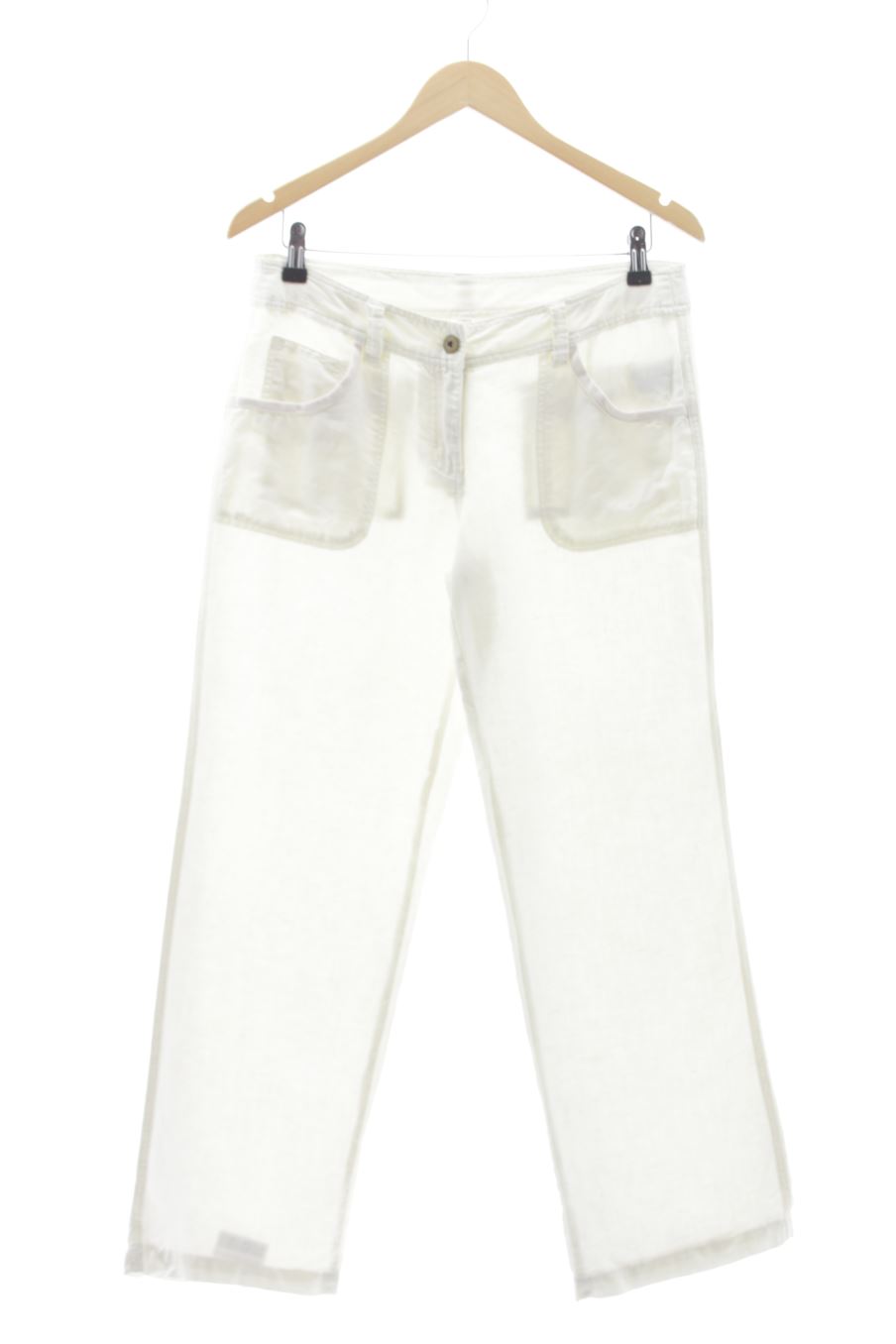 Pantalón Casual de PERCENTIL de la talla 38, de color blanco