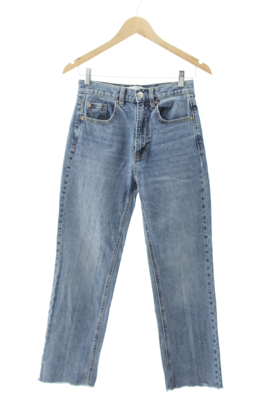 Jeans Stradivarius de la taille 34, de couleur bleu de denim