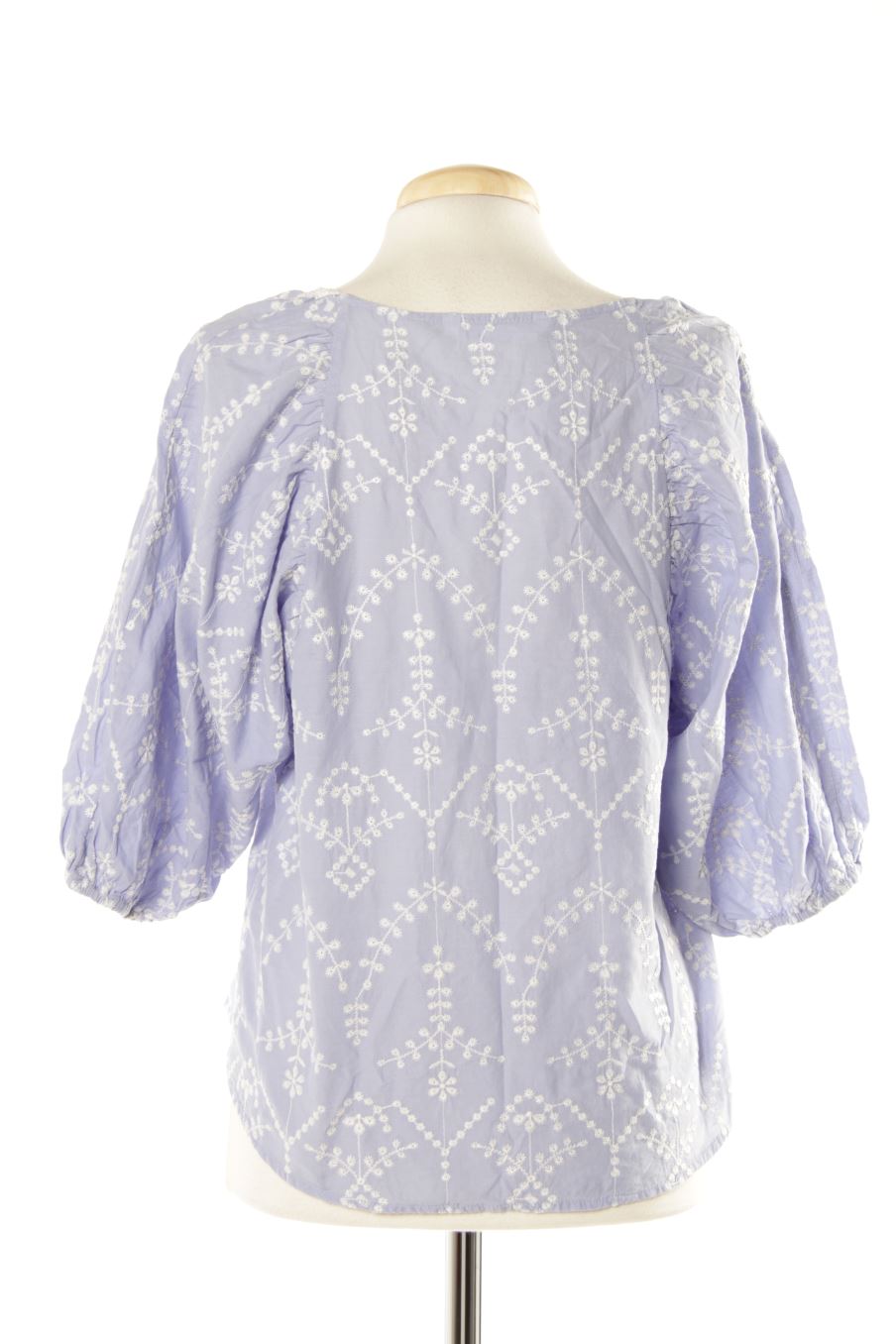 Blouse à manches courtes Camaieu de la taille M, de couleur bleu